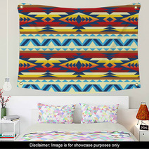Traditional Pattern In Native American Style Wall Art 39176134