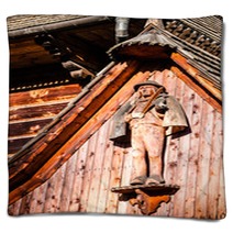 Traditional Polish Wooden Hut From Zakopane, Poland. Blankets 58481766