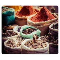Traditional Spices Market In India. Rugs 57662762