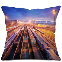 Train Freight Trasportation Pillows 64387758