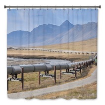 Trans Alaska Oil Pipeline Bath Decor 74393270