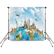 Travel The World Monument Concept Backdrops 65482539