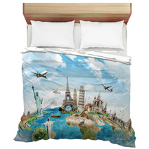 Travel The World Monument Concept Bedding 65482539