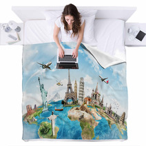 Travel The World Monument Concept Blankets 65482539