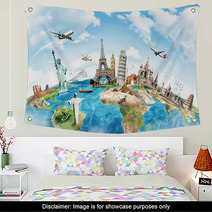 Travel The World Monument Concept Wall Art 65482539