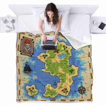 Treasure Map Blankets 55167019