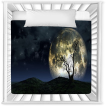 Tree And Moon Background Nursery Decor 55476962