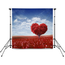 Tree In The Shape Of Heart, Valentines Day Background, Backdrops 48561229