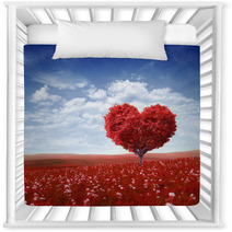 Tree In The Shape Of Heart, Valentines Day Background, Nursery Decor 48561229