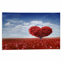 Tree In The Shape Of Heart, Valentines Day Background, Rugs 48561229
