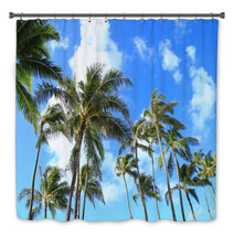 Trees and blue sky of Hawaii palm Bath Decor 66558716