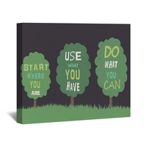 Trees With Quotes. Vector Wall Art 68086782