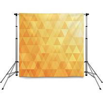 Triangle Abstract Background Of Yellow Backdrops 71637313