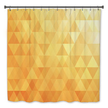 Triangle Abstract Background Of Yellow Bath Decor 71637313