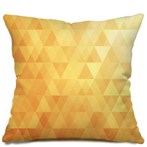 Triangle Abstract Background Of Yellow Pillows 71637313