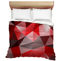 Triangle Background. Red Polygons. Bedding 62717771