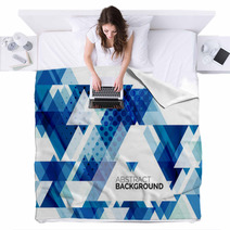 Triangle Geometric Abstract Background Blankets 70985420