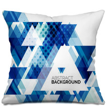 Triangle Geometric Abstract Background Pillows 70985420