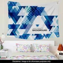 Triangle Geometric Abstract Background Wall Art 70985420