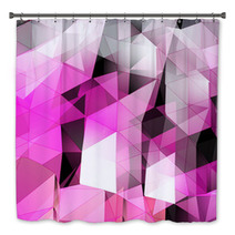 Triangles Abstract Background Bath Decor 55612352