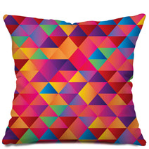 Triangles Abstract Background Pillows 64800606