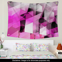 Triangles Abstract Background Wall Art 55612352