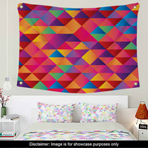 Triangles Abstract Background Wall Art 64800606