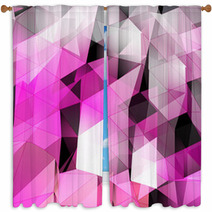 Triangles Abstract Background Window Curtains 55612352