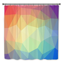 Triangular Abstract Colorful Background Eps10 Vector Bath Decor 66822598