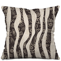 Tribal Art African Stile Seamless Pattern Pillows 49831364