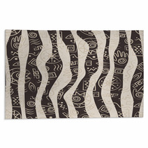 Tribal Art African Stile Seamless Pattern Rugs 49831364