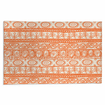 Tribal Orange Ornament Rugs 65610577