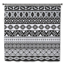 Tribal Seamless Pattern - Aztec Black And White Background Bath Decor 54835052