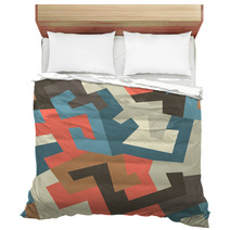 Tribal Seamless Pattern With Grunge Effect Bedding 61837911