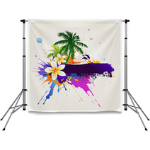 Tropical Abstract Background Backdrops 24398094