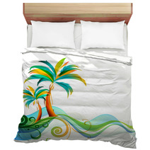 Tropical Background Bedding 55444821