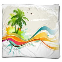 Tropical Background Blankets 21595581