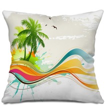 Tropical Background Pillows 21595581