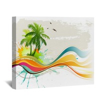 Tropical Background Wall Art 21595581