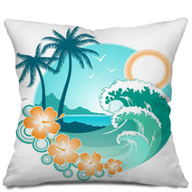 Tropical Backgrounds Pillows 3807096