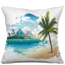 Tropical Beach Pillows 73032821