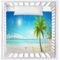 Tropical Beach Vector Nursery Decor 82593670