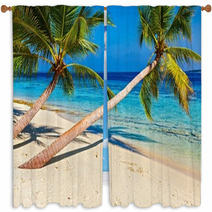 Tropical Beach Window Curtains 47748895