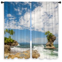 Tropical Beach Window Curtains 61774651