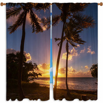 Tropical Beach Window Curtains 63242644