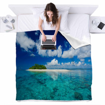 Tropical Island Vacation Paradise Blankets 5098038