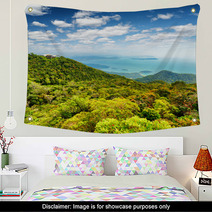 Tropical Landscape. Mountains And Sea Wall Art 60246075
