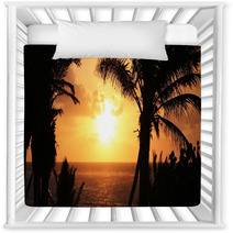 Tropical Palm Tree Sunset Nursery Decor 64421703