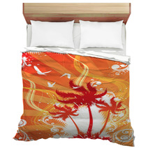 Tropical Palm Trees Bedding 8474458