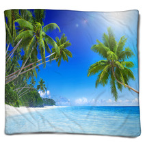 Tropical Paradise Beach Blankets 64933364